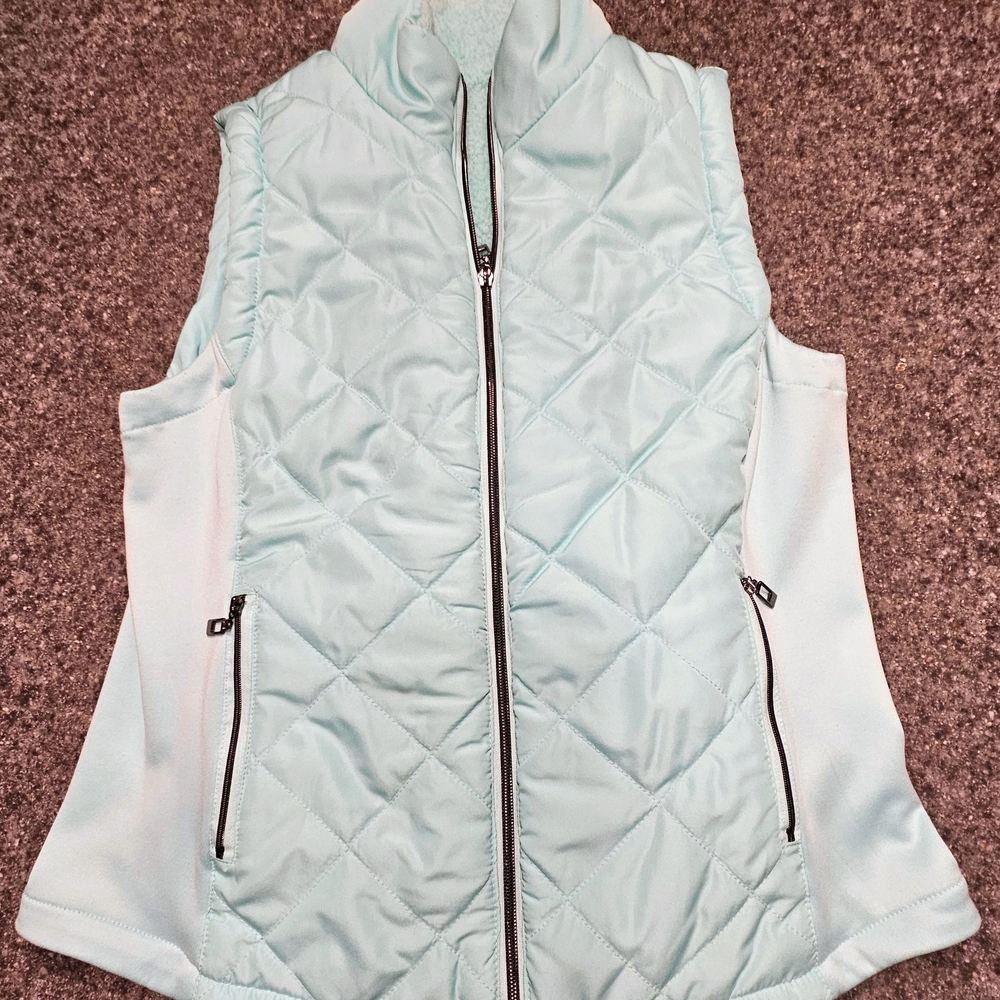 Women's Light Blue Quilted Vest